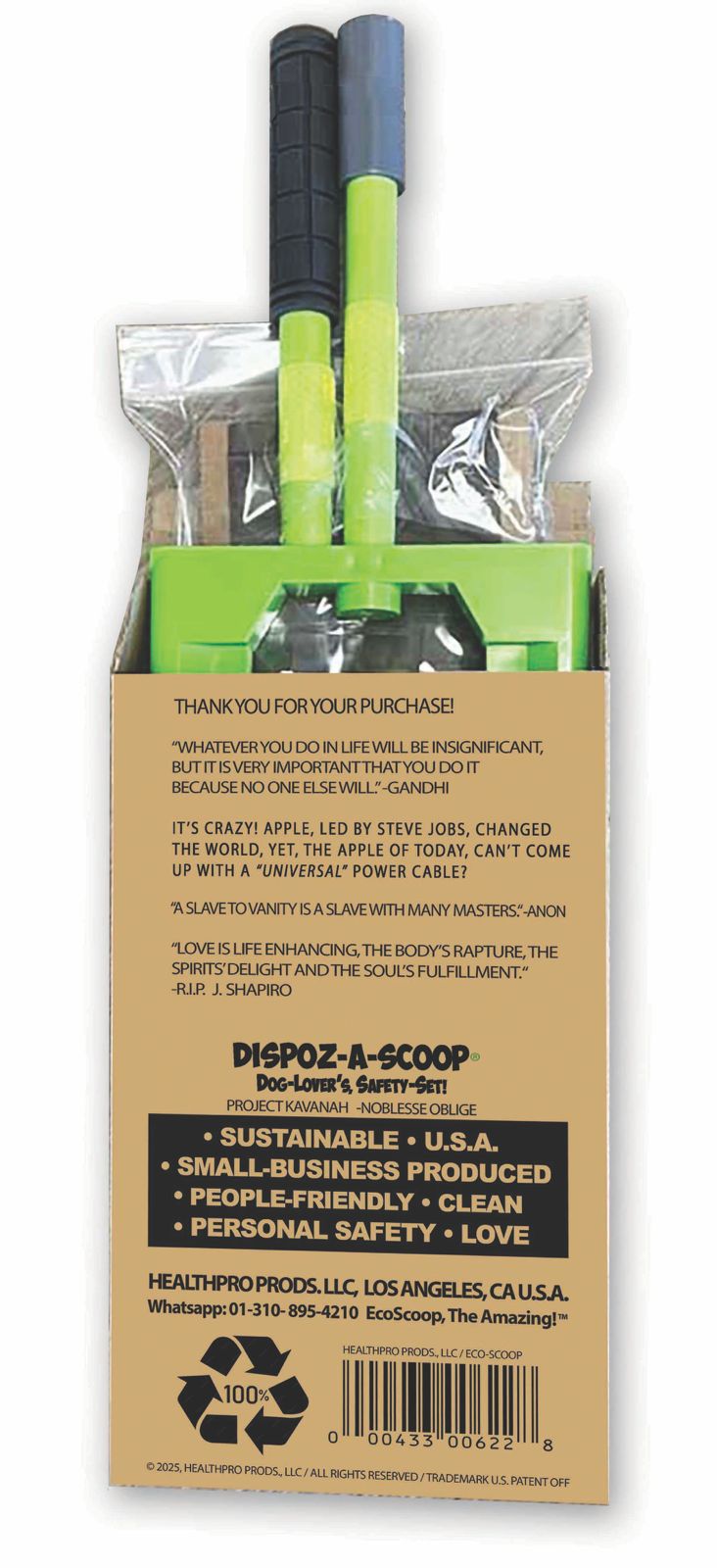 Dispoz-A-Scoop®, Safe-Set with extender handle & Bags