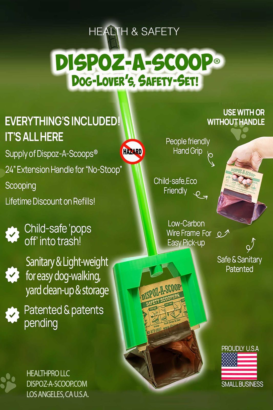 Dispoz-A-Scoop®, Safe-Set with extender handle & Bags