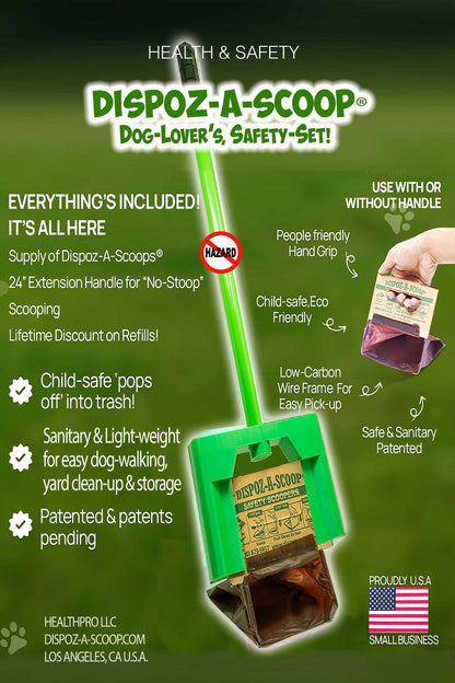 Dispoz-A-Scoop®, Safe-Set with extender handle & Bags